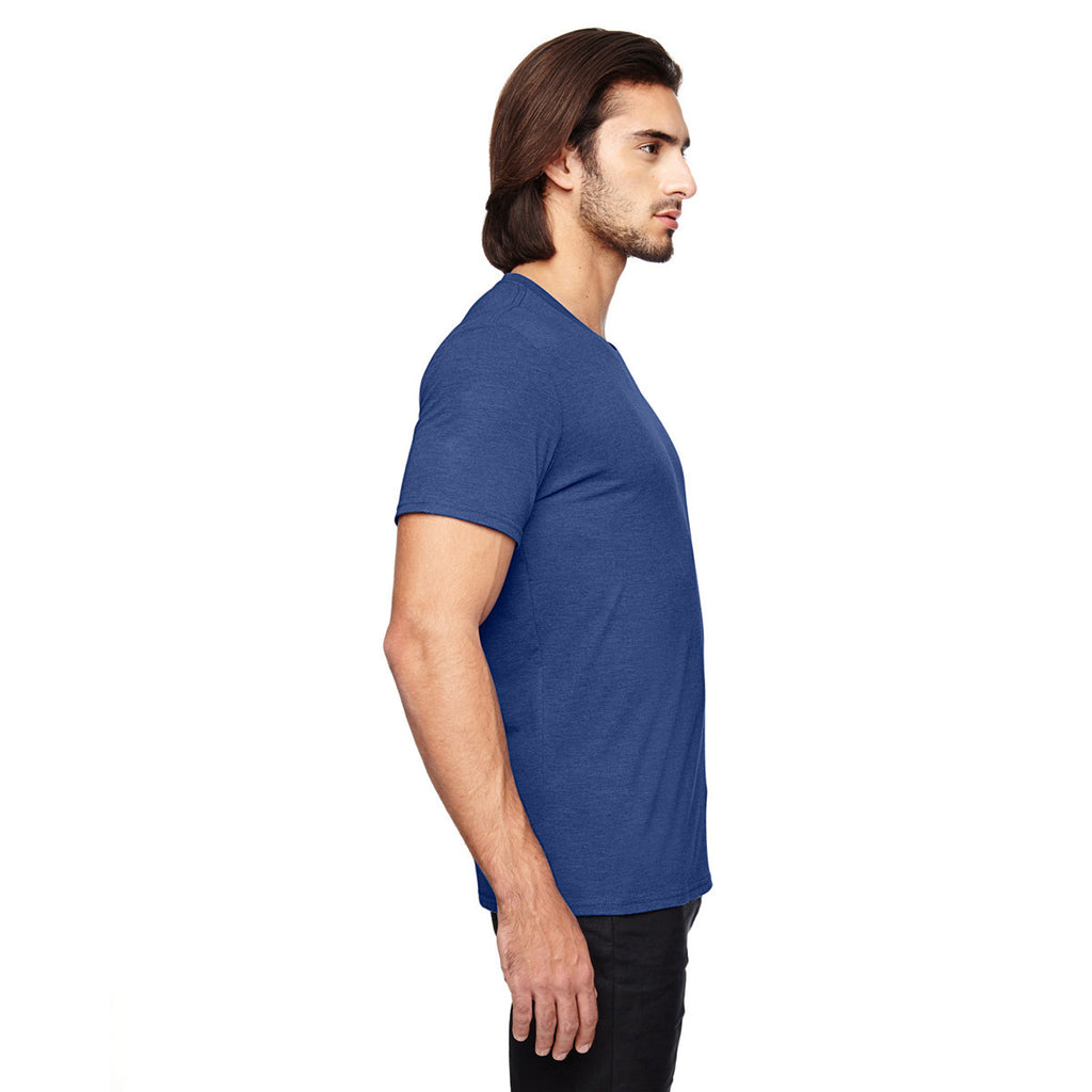 Anvil Men's Heather Blue Triblend T-Shirt