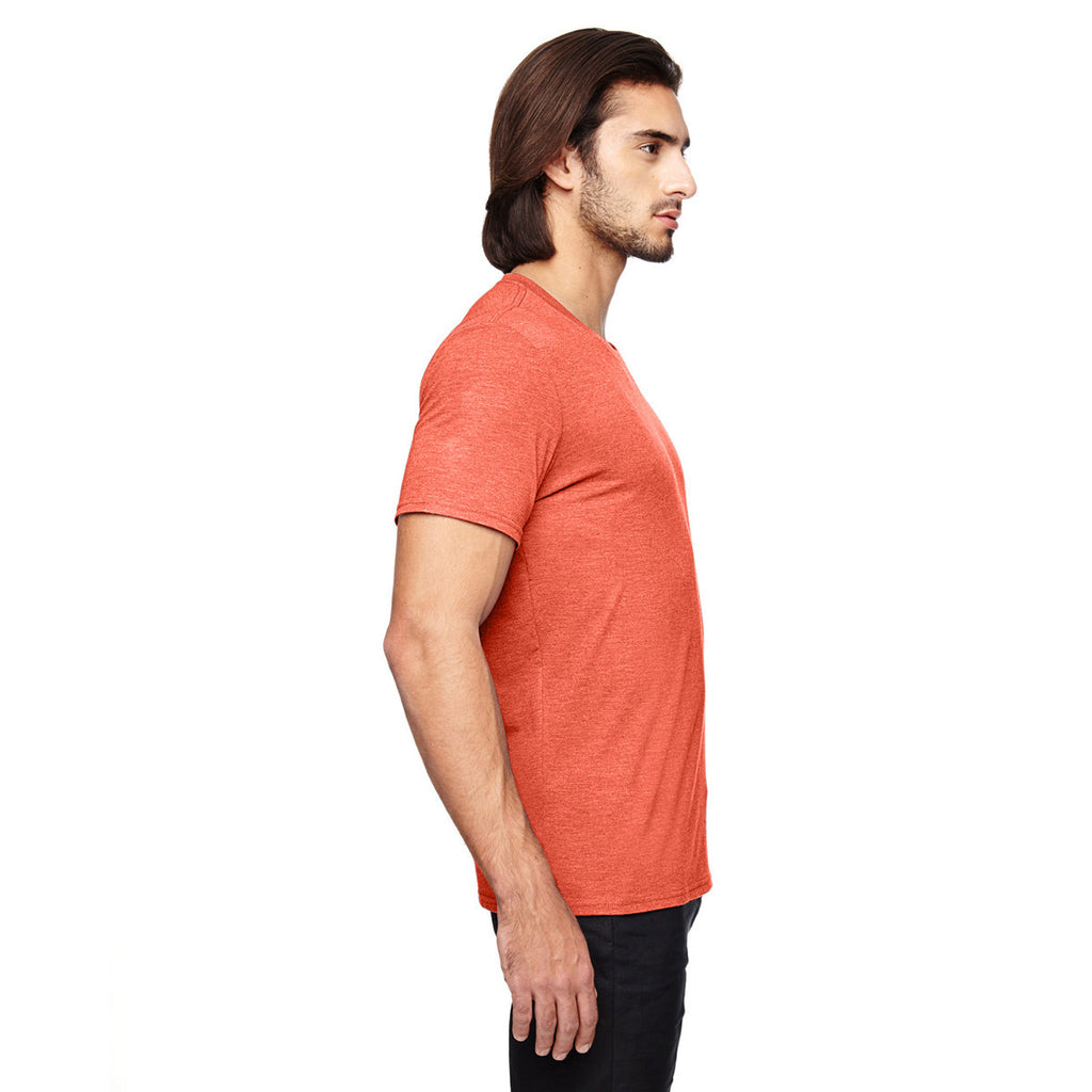 Anvil Men's Heather Orange Triblend T-Shirt