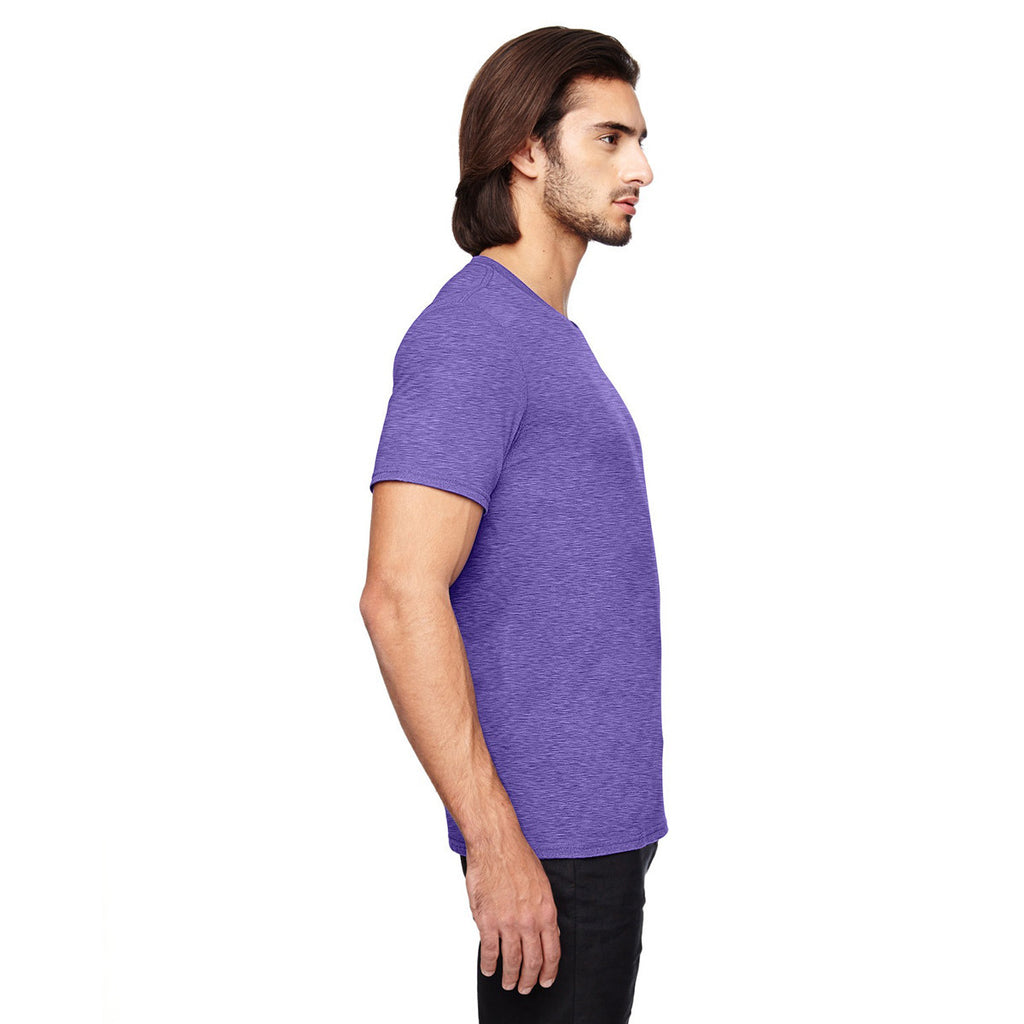 Anvil Men's Heather Purple Triblend T-Shirt