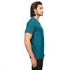 Anvil Men's Heather Galop Blue Triblend V-Neck T-Shirt