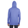 Anvil Men's Heather Blue Tri-Blend Full Zip Jacket