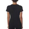 Next Level Women's Black Slub Crew Tee