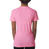 Next Level Women's Neon Pink Slub Crew Tee