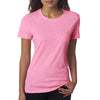 Next Level Women's Neon Pink Slub Crew Tee