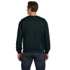 Anvil Men's Black Crewneck Fleece Sweatshirt