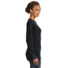 Anvil Women's Black Mid-Scoop French Terry Sweatshirt