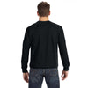 Anvil Men's Black Crewneck French Terry Sweatshirt