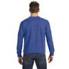Anvil Men's Heather Blue Crewneck French Terry Sweatshirt