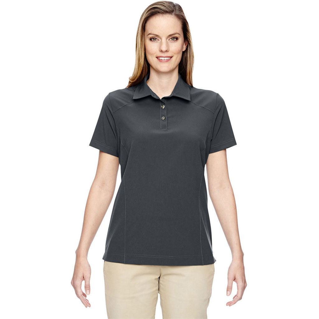 North End Women's Graphite Excursion Crosscheck Woven Polo
