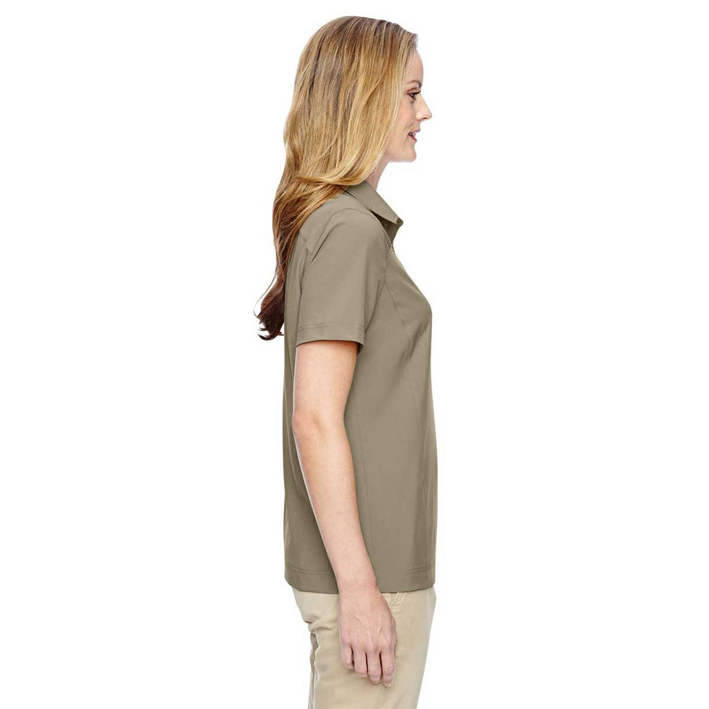 North End Women's Stone Excursion Crosscheck Woven Polo