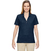 North End Women's Navy Excursion Nomad Performance Waffle Polo