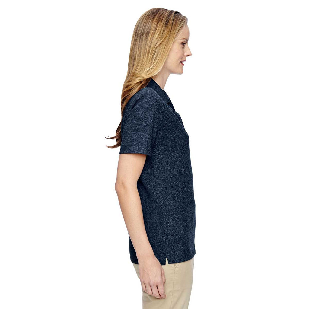 North End Women's Navy Excursion Nomad Performance Waffle Polo