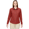 North End Women's Rust Excursion Utility Two-Tone Performance Shirt
