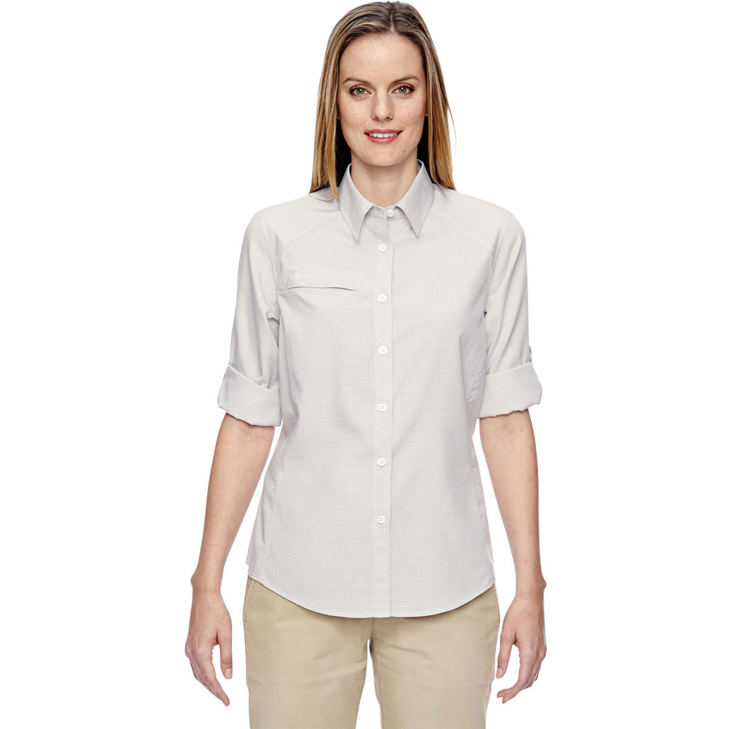 North End Women's Crystal Quartz Excursion F.B.C. Textured Performance Shirt