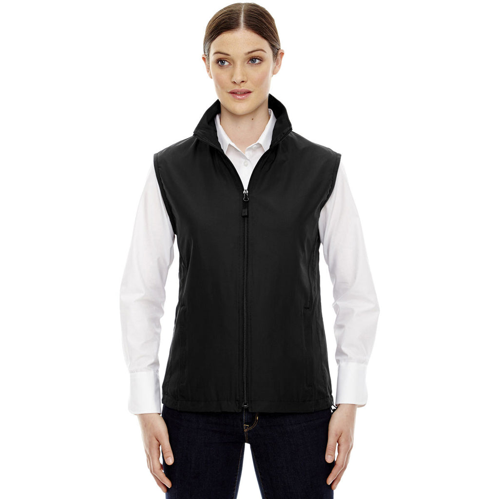 North End Women's Black Techno Lite Activewear Vest