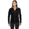 North End Women's' Black Microfleece Jacket