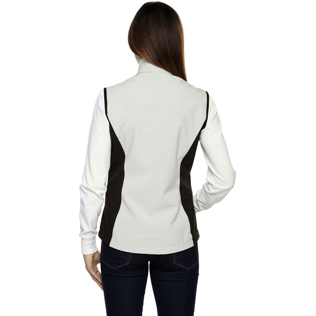 North End Women's' Natural Stone Three-Layer Light Bonded Performance Soft Shell Vest
