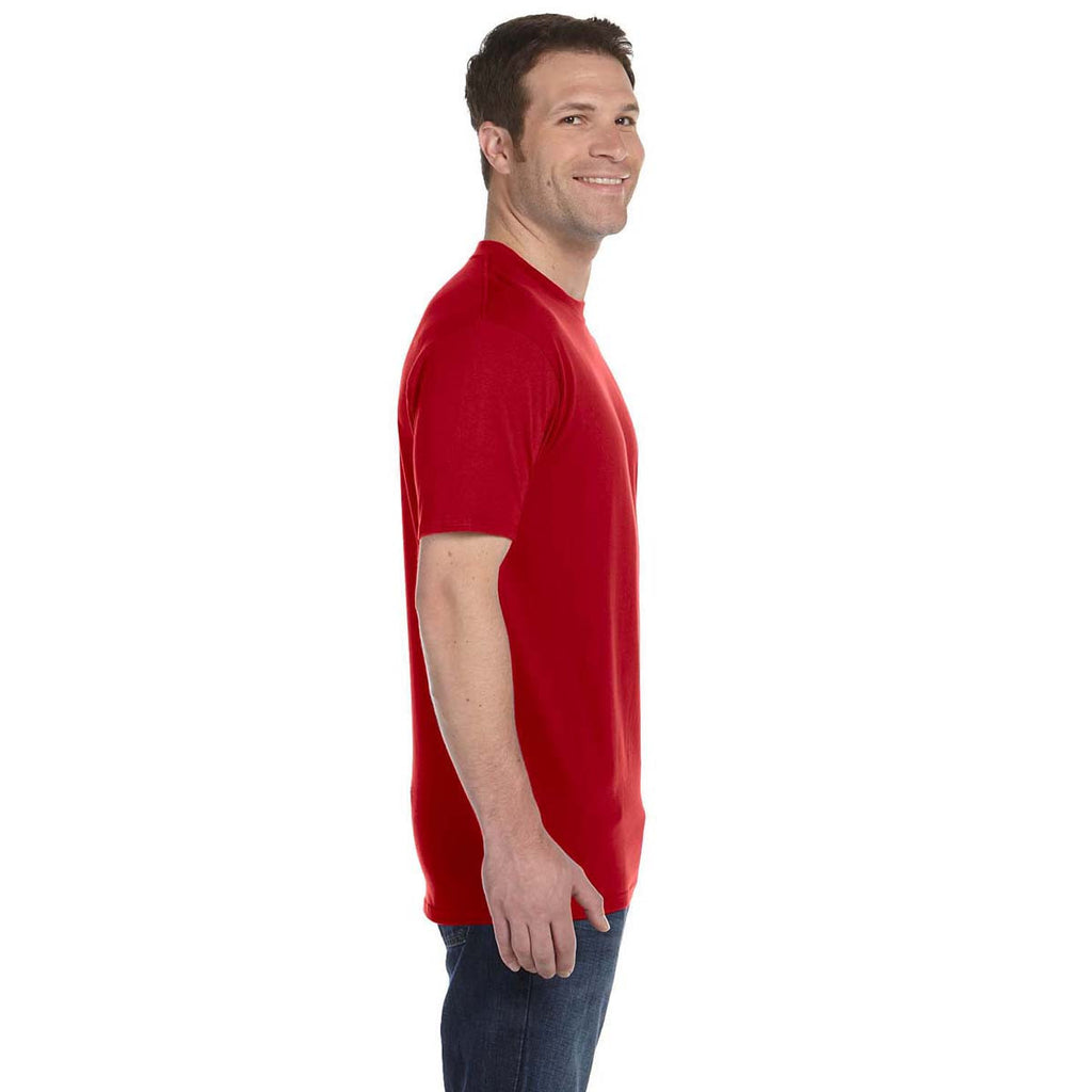 Anvil Men's Red Midweight T-Shirt