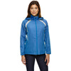 North End Women's Light Nautical Blue Sirius Jacket with Embossed Print