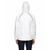 North End Women's White Sirius Jacket with Embossed Print