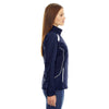 North End Women's Classic Navy Tempo Lightweight Recycled Polyester Jacket with Embossed Print