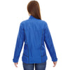 North End Women's Nautical Blue Tempo Lightweight Recycled Polyester Jacket with Embossed Print