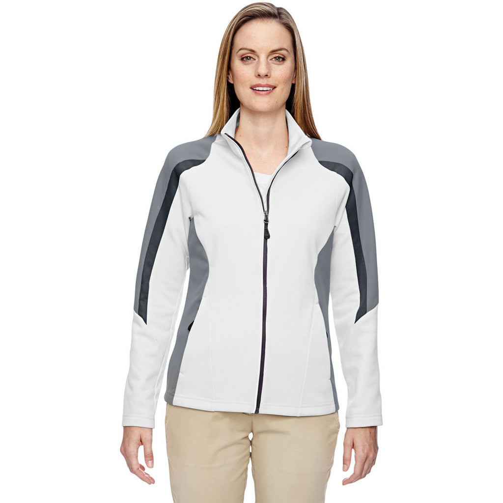 North End Women's Crystal Quartz Strike Colorblock Fleece Jacket