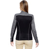 North End Women's Black Shuffle Performance Melange Interlock Jacket