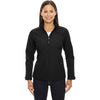 North End Women's Black Forecast Three-Layer Light Bonded Travel Jacket