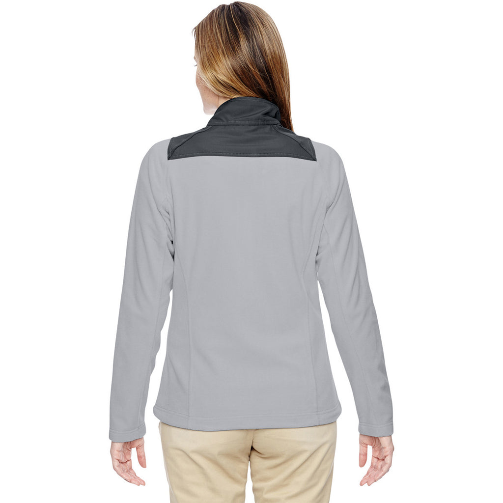 North End Women's Silver Excursion Trail Fabric-Block Jacket