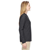 North End Women's Navy Excursion Nomad Performance Waffle Henley