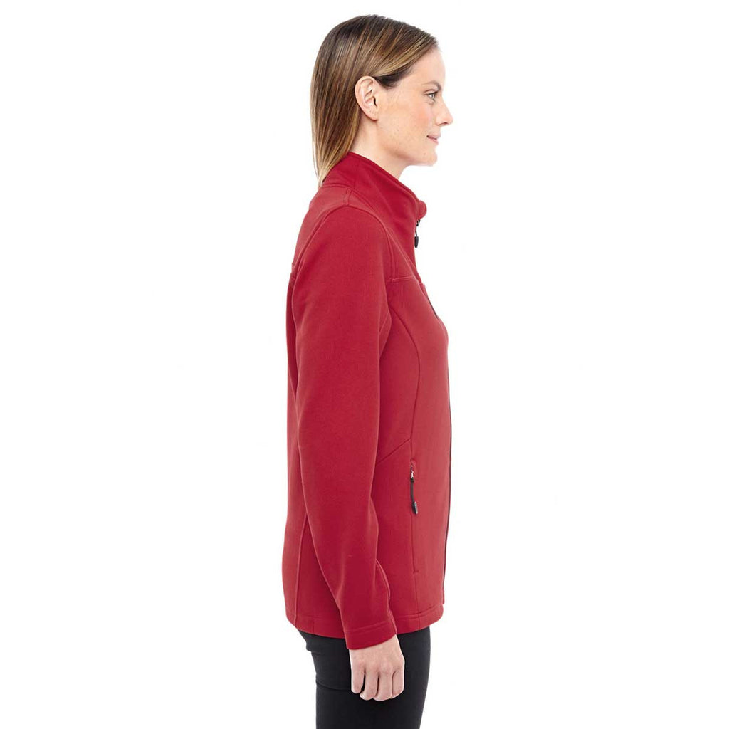 North End Women's Classic Red/Black Performance Fleece Jacket