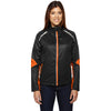 North End Women's Black/Mandarin Orange Dynamo Performance Hybrid Jacket