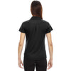 North End Women's Black Symmetry Coffee Performance Polo