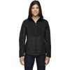 North End Women's Black Hybrid Soft Shell Jacket