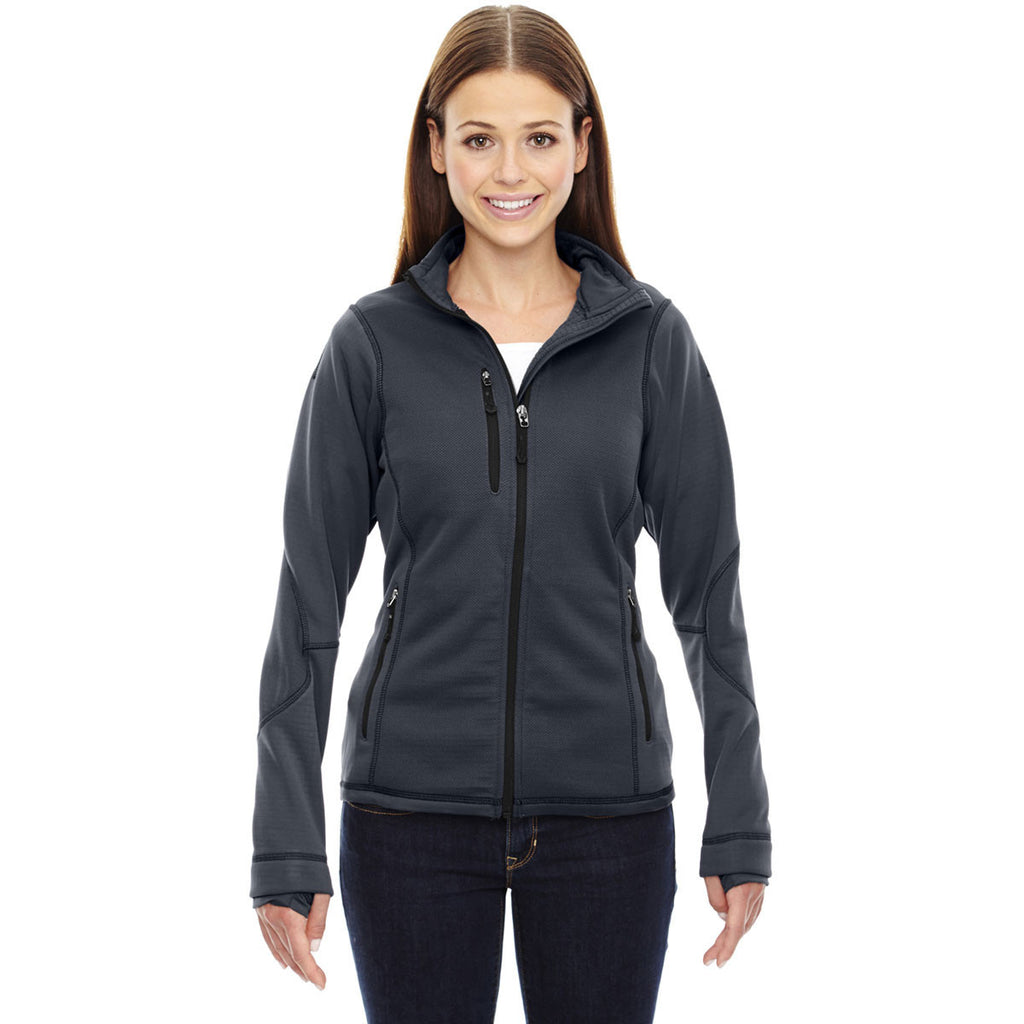 North End Women's Carbon Pulse Fleece Jacket with Print