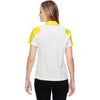 North End Women's Banana Yellow Performance Embossed Print Polo