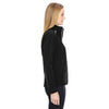 North End Women's Black Jacket with Laser Stitch Accents