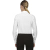 North End Women's White Performance Shirt with Roll-Up Sleeves