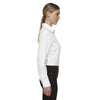 North End Women's White Performance Shirt with Roll-Up Sleeves