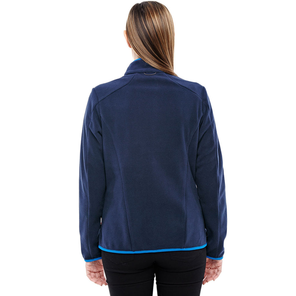 North End Women's Night/Olympic Blue Fleece Jacket