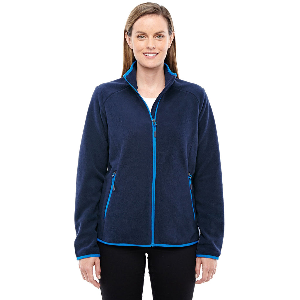 North End Women's Night/Olympic Blue Fleece Jacket