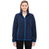 North End Women's Night/Olympic Blue Fleece Jacket