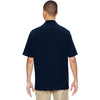 North End Men's Navy Excursion Crosscheck Performance Woven Polo