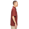 North End Men's Rust Excursion Crosscheck Performance Woven Polo