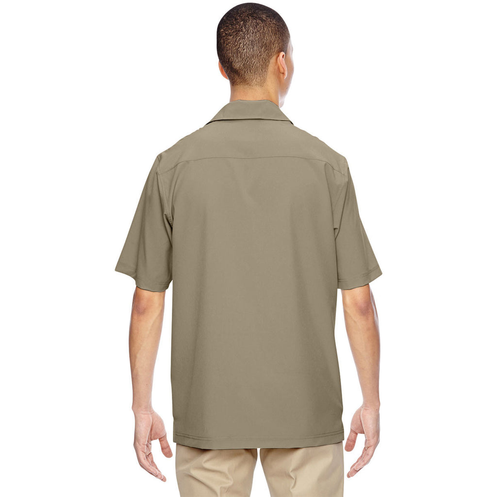 North End Men's Stone Excursion Crosscheck Performance Woven Polo