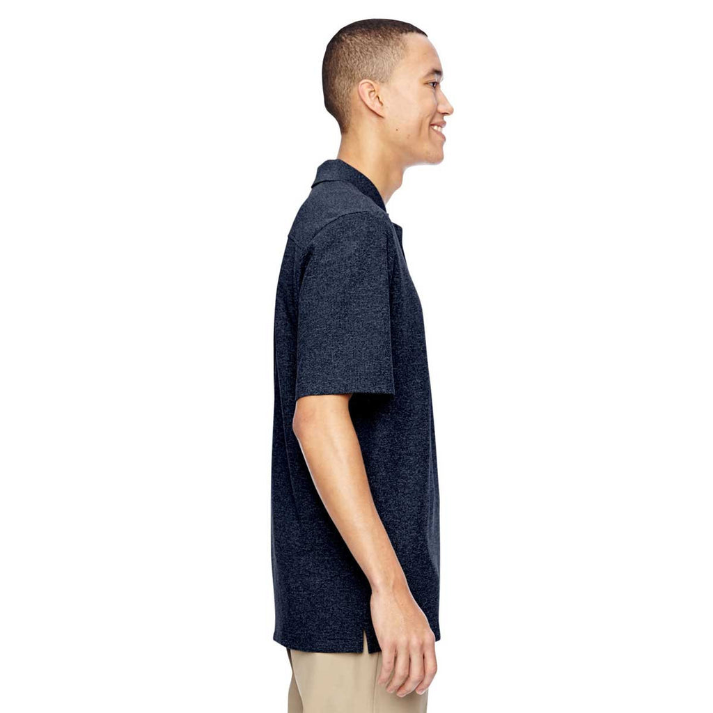 North End Men's Navy Excursion Nomad Performance Waffle Polo