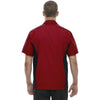 North End Men's Classic Red Tall Fuse Colorblock Twill Shirt