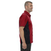 North End Men's Classic Red Tall Fuse Colorblock Twill Shirt