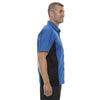 North End Men's True Royal Fuse Colorblock Twill Shirt